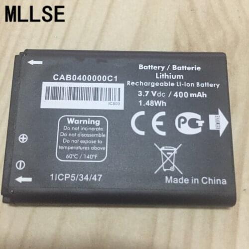 10pcs MLLSE 400mAh Battery For Alcatel OT1035D CAB0400000C1 OT-1035D OT-1016D OT-1052D One Touch 232 1013X