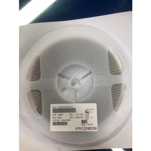 1210X7R331K102FT SMD capacitor 1210 330pF_±10%_1000V_X7R 1210AA331KAT1A SMD capacitor 330pF_±10%_1000V_1210