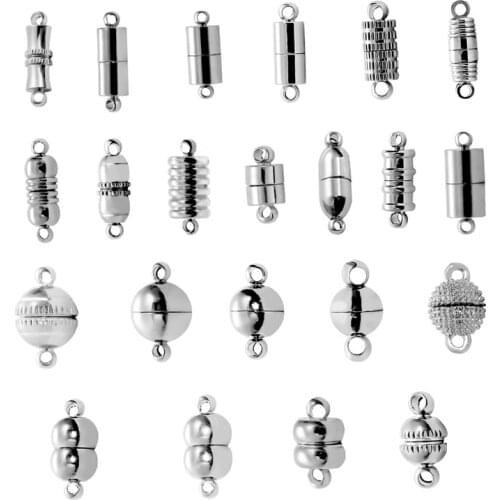 2set Strong Magnetic Clasps for DIY Jewelry Making Necklace Bracelet Chain Rope Fastener Connector End Closure Findings Supplies