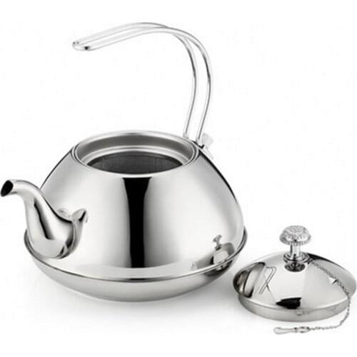 2020stainless Steel Tea Pot with Tea Strainer Teaware Set Infuser Teapot for Induction Cooker Applicable Teapot with Tea Infuser