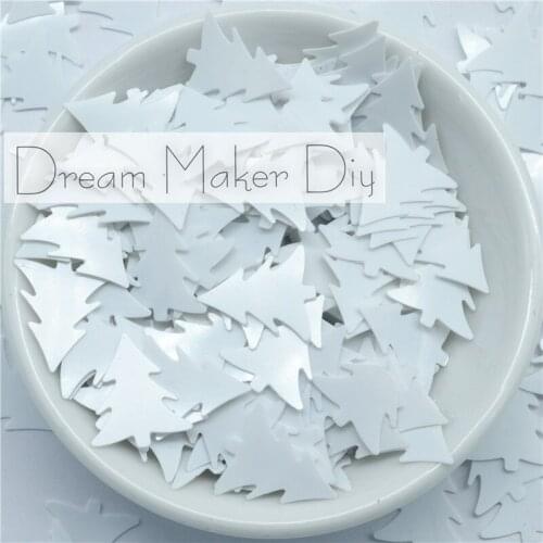 500Pcs/lot 15*15mm Green Color Christmas Tree Sequins Sewing Scrapbooking Crafts Christmas Decoration Ornament