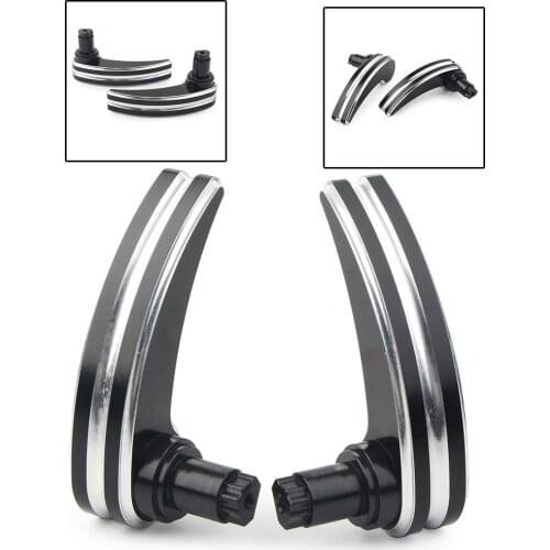 Aluminum Black Motorcycle Saddlebag Latch Covers Lever Lid Lifter For Harley Davidson FLHX FLHR 2014 2015 2016 2017 2018 2019