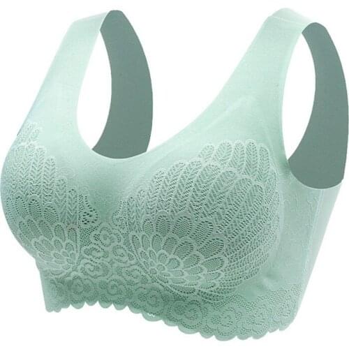 Sexy Wireless Padded Bra Women Push Up Sports Bras Wide Strap Comfortable Intimate Seamless Underwear Lingerie