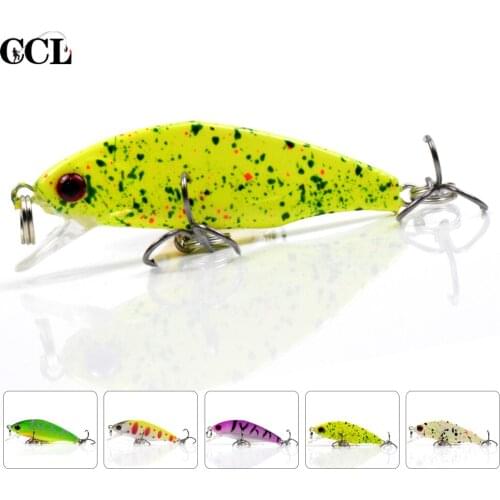 CCLTBA 5cm 3.5g Sinking Minnow Wobbler Mini Crankbait Fishing Lures for Bass Pike Perch Fishing Tackle