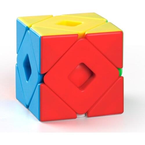 MoYu 3x3x3 meilong magic twist cube stickerless double skewb puzzle professional speed cubes educational toys for students cubo