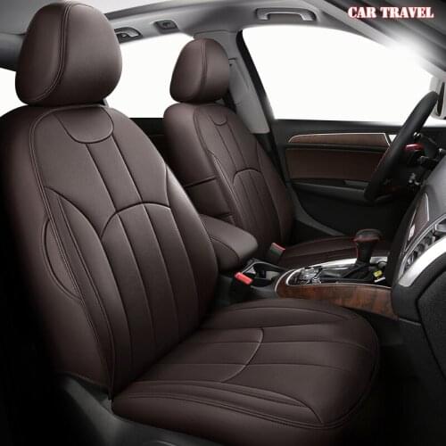 CAR TRAVEL Custom Leather car seat cover For VW T-Cross C-TREK Volkswagen CC SANTANA JETTA BORA Automobiles Seat Covers