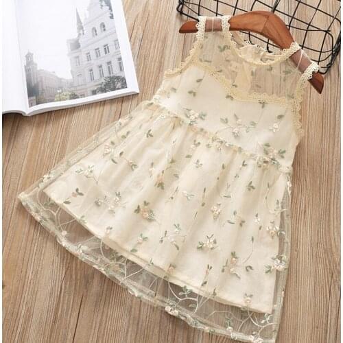 Baby Girls Summer Dresses Korea Style Princess Dress for Wedding Birthday Party