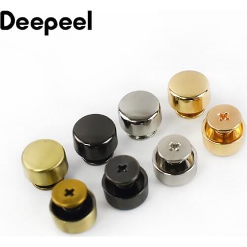 Deepeel 10/30pcs Metal Rivet Screw For Bags Hardware Handbag Decorative Studs Button Nail Rivet Metal Buckles Snap Hooks