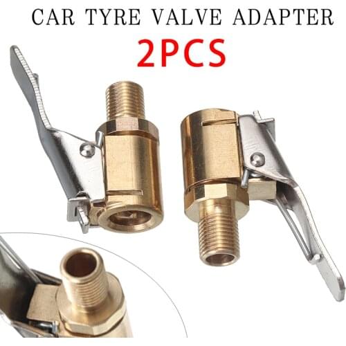 Inflatable Pump For Car Tyre Air Chuck Inflator Pump Valve Connector Clip-on Adapter 8mm Tyre Wheel Valve Adapters