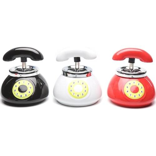 Telephone Style Ashtrays for Cigarettes, Ceramic Ash Tray with Lid, Outdoor Ashtray, Desktop Smoking Ash Tray for Home Office