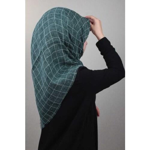 POLOİST PATTERNED MUNICH LINEN SCARF-DESEN-02-RENK-24