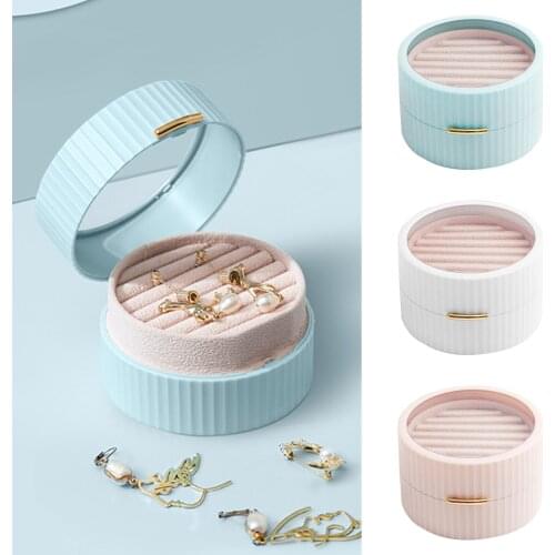 Portable Jewelry Box Storage Box Girl Travel Jewelry Storage Box Ladies Ring Earring Necklace Bracelet Mini Jewelry Gift Box