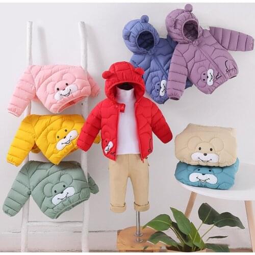 Childrens Clothing Down Jacket New Boys Girls Cotton Jacket Children Parkas