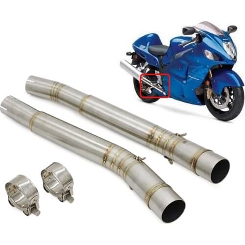 Motorcycle Middle Exhaust Pipe Middle Mid Link For Suzuki Hayabusa GSX1300R GSXR1300 Hayabusa 2008 - 2017