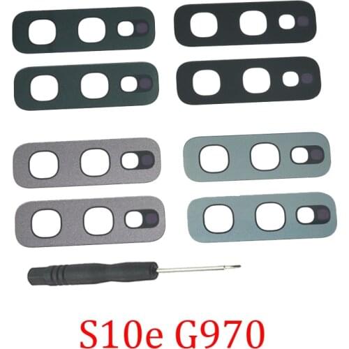 2pcs New Camera Glass Lens For Samsung Galaxy S10e Original Phone Housing Rear Back Panel S10e Camea Lens Part + Tools