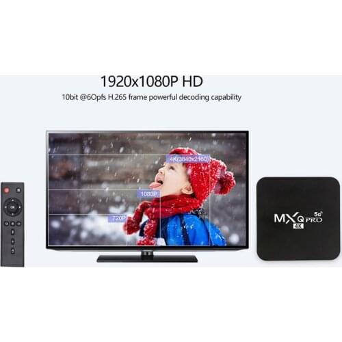 For MXQ PRO 5G Smart TV Box Android 9.0 4K 2.4G&5G WiFi Amlogic S905W 2GB 16GB 3D Android TV Box Media Player 1080P Global