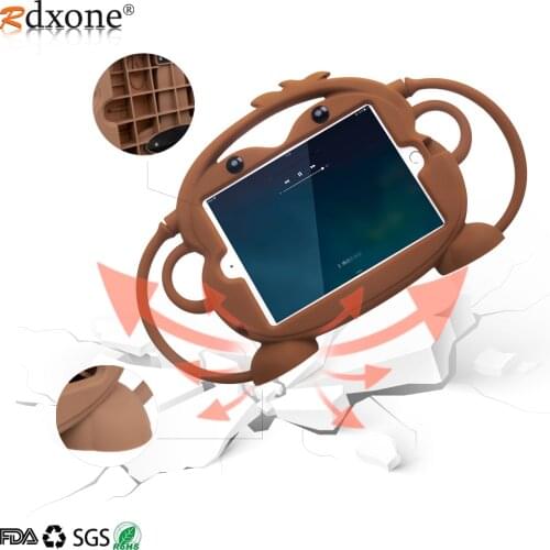 Kid safety Tablet Case for iPad Air Pro 9.7" Kid friendly Carry Shockproof 9.7 in Washable Stand Silicone Case for iPad Air2