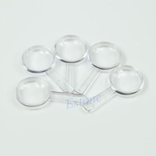 25pcs/lot Plastic Handheld Mini Magnifier Magnifying Reading Aid Kids Toy 5X Lens