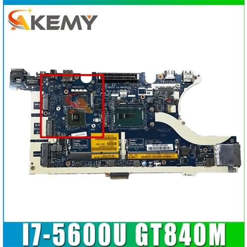 Akemy E7450 Mainboard For DELL Latitude 7450 E7450 Laptop Motherboard ZBU11 LA-A963P With I7-5600U GT840M