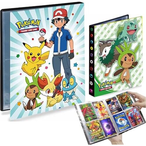 4 Pocket Pokemon Album 240 Card Book Playing Game Collector Livre Pokémon Map Holder Notebook Binder Folder Loaded List Kids Toy