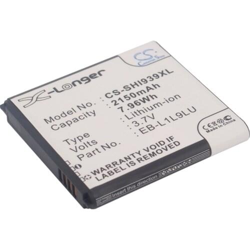 CS 2150mAh/7.96Wh battery for Samsung Galaxy S3 Duos, SCH-I939D EB-L1L9LU