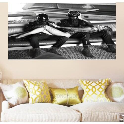 Daft Punk Starboy Bangalter Canvas Paintings Rap Music Album Star Posters and Prints Wall Art Pictures for Living Home Decor