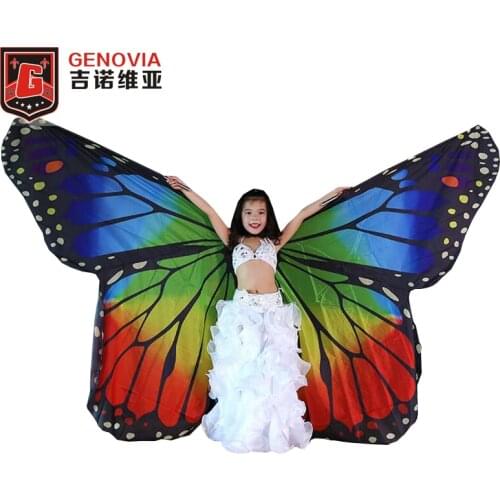 Kids Butterfly Wing Large Full Circle Isis Wing Children Belly Dance Stage Performance Butterfly ISIS Wing MultiColor