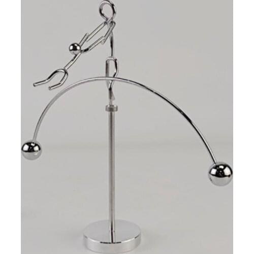 Double Dance Balance Pendulum Gymnastics Little Iron Man Decoration Desktop Decoration Crafts Newton Pendulum Balance Ball