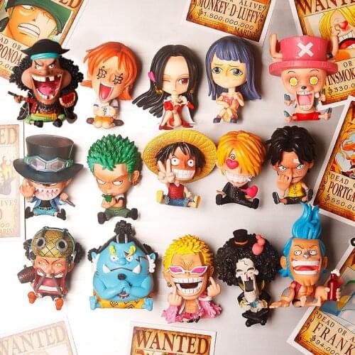 Luffy Ace Zoro Usopp Anime Action Figures Sanji Chopper Nami Franky Japan Cartoon Model Figurine Kids Toys Decorations Doll Gift
