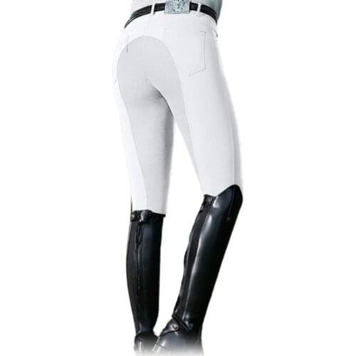 40%HOT Women Fashion High Waist Elastic Equestrian Pants Horse Racing Skinny Trousers