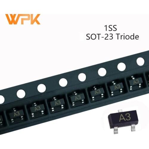 50Pcs SMD Switching Triode SOT-23 1SS181 A3 1SS184 B3 1SS226 C3 85V 300mA Electronic Components Transistor IC Chips