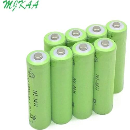 MJKAA Ni-MH AA 1.2V 3800mAh Green Rechargeable battery for Toy Mouse Remote Control