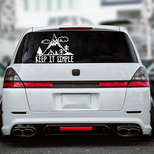 Cartoon KEEP IT SIMPLE Car Sticker For Car Decal Offroad Suv Waterproof Vinly Auto Decoration Stickers Accessories