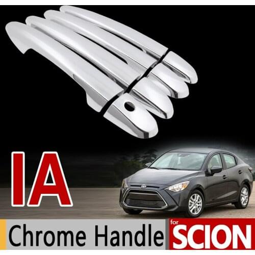 For Scion iA for Toyota Yaris iA Chrome Door Handle Cover Trim Set 2013 2014 2015 2016 2017 Accessories Stickers Car Styling