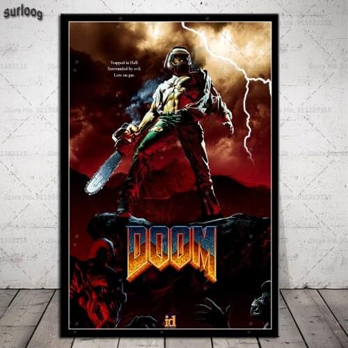 The Ultimate Doom Wall Art Poster Game Retro Pictures Prints Canvas Painting for Living Room Home Decor