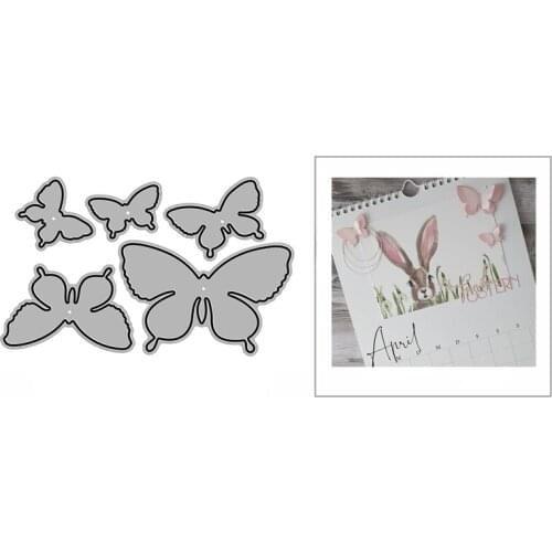 New Flying Butterflies Craft Embossing Mold 2021 Metal Cutting Dies for DIY Decorative Scrapbooking Album Card Making No Stamps