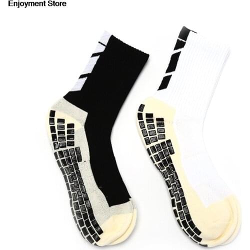 New Outdoor Socks 1pair Football Socks Anti Slip Soccer Socks Cotton Football Socks Men Sport