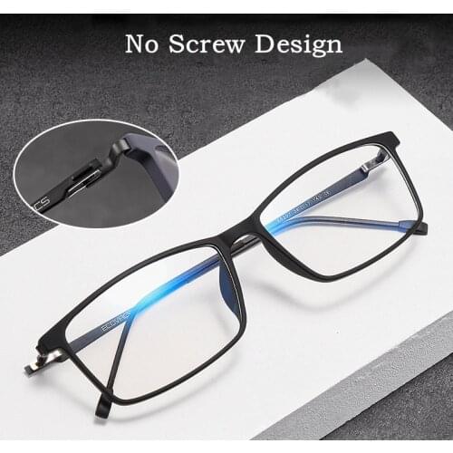 KatKani New Mens Ultra-Light Optical Prescription Eyeglasses Frame Business Full frame Big Face Comfortable Alloy Temples K0207
