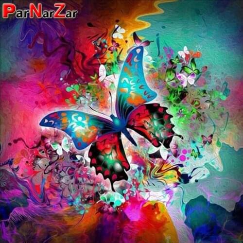 ParNarZar 5D DIY Diamond Painting Kits Butterfly for Home Wall Decorations Embroidery Set Diamond Ornament Mosaic Handmade Gift