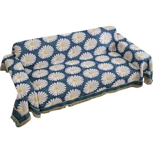 Full Cover Non-Slip Sofa Knitted Blanket Simple Style Cotton Thread Sofa Cover Protective Cover Bedspread Casual Wall Tapestry