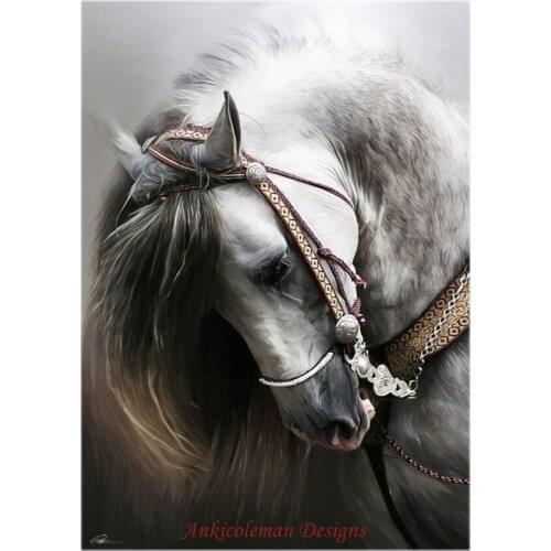 Needlework for embroidery DIY DMC High Quality - Counted Cross Stitch Kits 14 ct Oil painting - Andalusian Horse