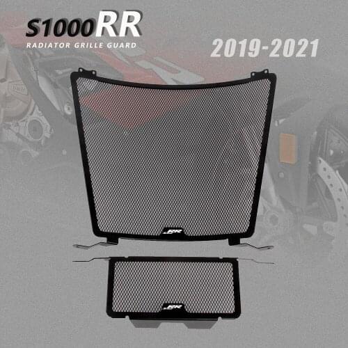 With Logo For BMW S1000RR 2019 2020 2021 Motorcycle Stainless Steel Protective Cover Radiator Grille Guard Grill Protector