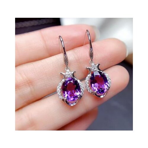 Ladys SorcerKeeper Stone 925 Sterling Earrings for Women Natural Stone bread big earringsWomen Party, Party, Luxury Dubai