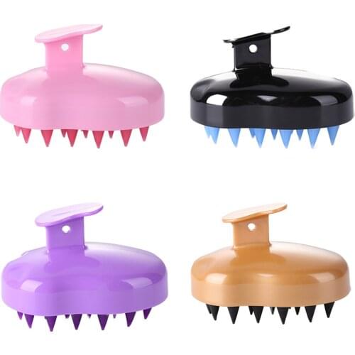Silicone Head Body Scalp Massage Brush Comb Shampoo Hair Washing Comb Shower Brush Bath Spa Slimming Massage Brush