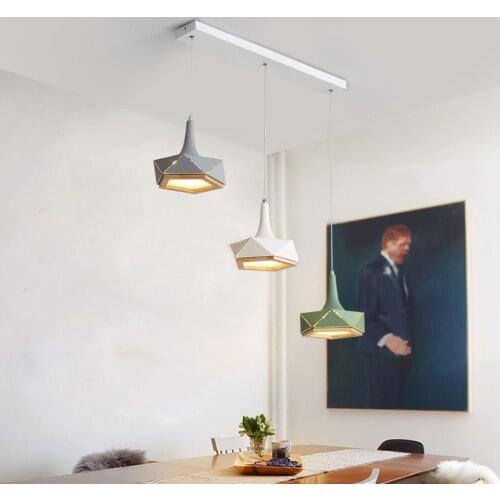 Nordic Modern Led Pendant Lights for Living Room Bedroom Study Three-head Creative Dining Table Lamp Indoor Home Lighting