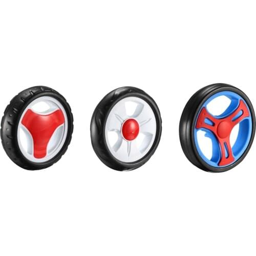 Uxcell 4pcs Plastic Swivel Pulley Wheel 126mm/5inch 139mm/5.5inch 152mm 159mm 172mm Dia Single Wheel 6mm/8mm Mounting Hole