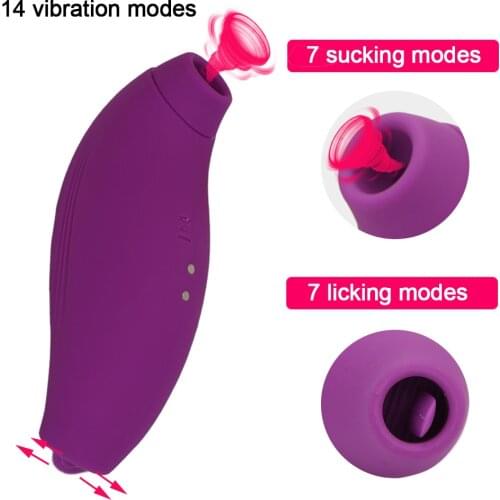 Vagina Massager Masturbator Blowjob Oral Nipple Licking Vibrator Clitoris Stimulator Clit Sucker Tongue Vibrator