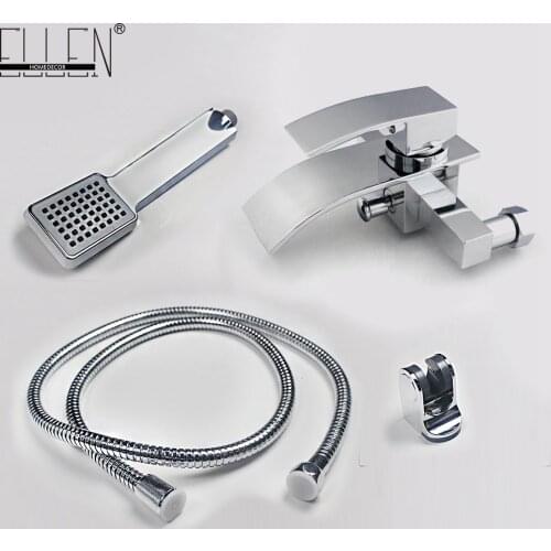 Vidric Wall mounted waterfall bathtub faucet bath shower Classic Chrome Plated faucets hot and cold solid brass with hand shower