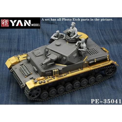 Yan Model PE-35041 1/35 Pz.Kpfw.IV Ausf.F Detail Up Set for Tamiya 35374