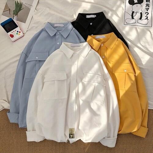 2021 New Autumn Shirt Women Loose Korean Version Shirt Retro Fall Women Clothing Long Sleeve Shirts Safari Style Women Shirts